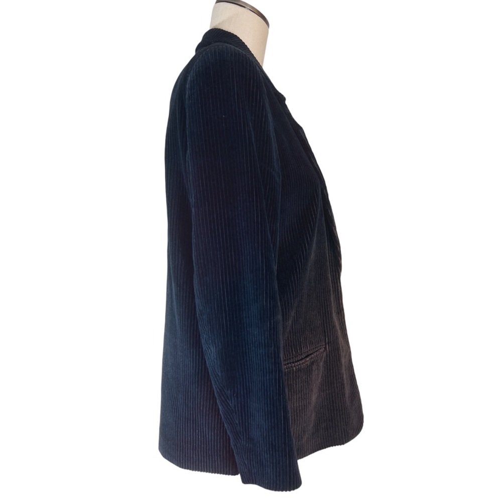 St. Stephen Collection Vintage Corduroy Blazer Size 12 Black Academia Pr… - Picture 2 of 7